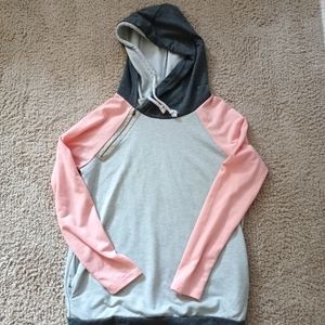 Woman's Pink and Gray Sweatshirt size S